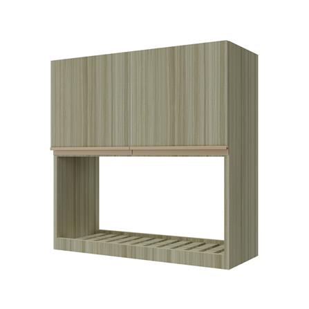 ตู้แขวนคู่พร้อมที่คว่ำจาน JUPITER SILKY TEAK 80x80 ซม. สีน้ำตาล