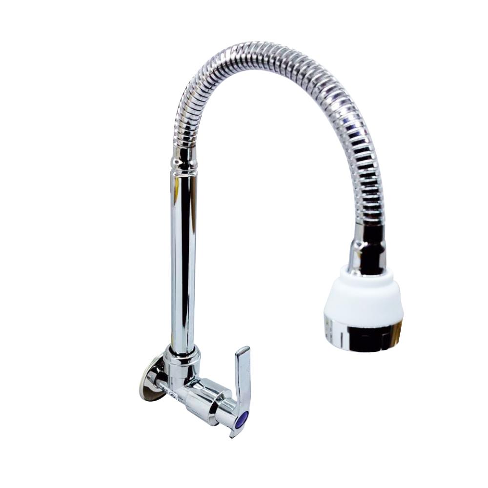 ก๊อกซิงค์เดี่ยวผนัง HOEN EN-806(T) สีโครม