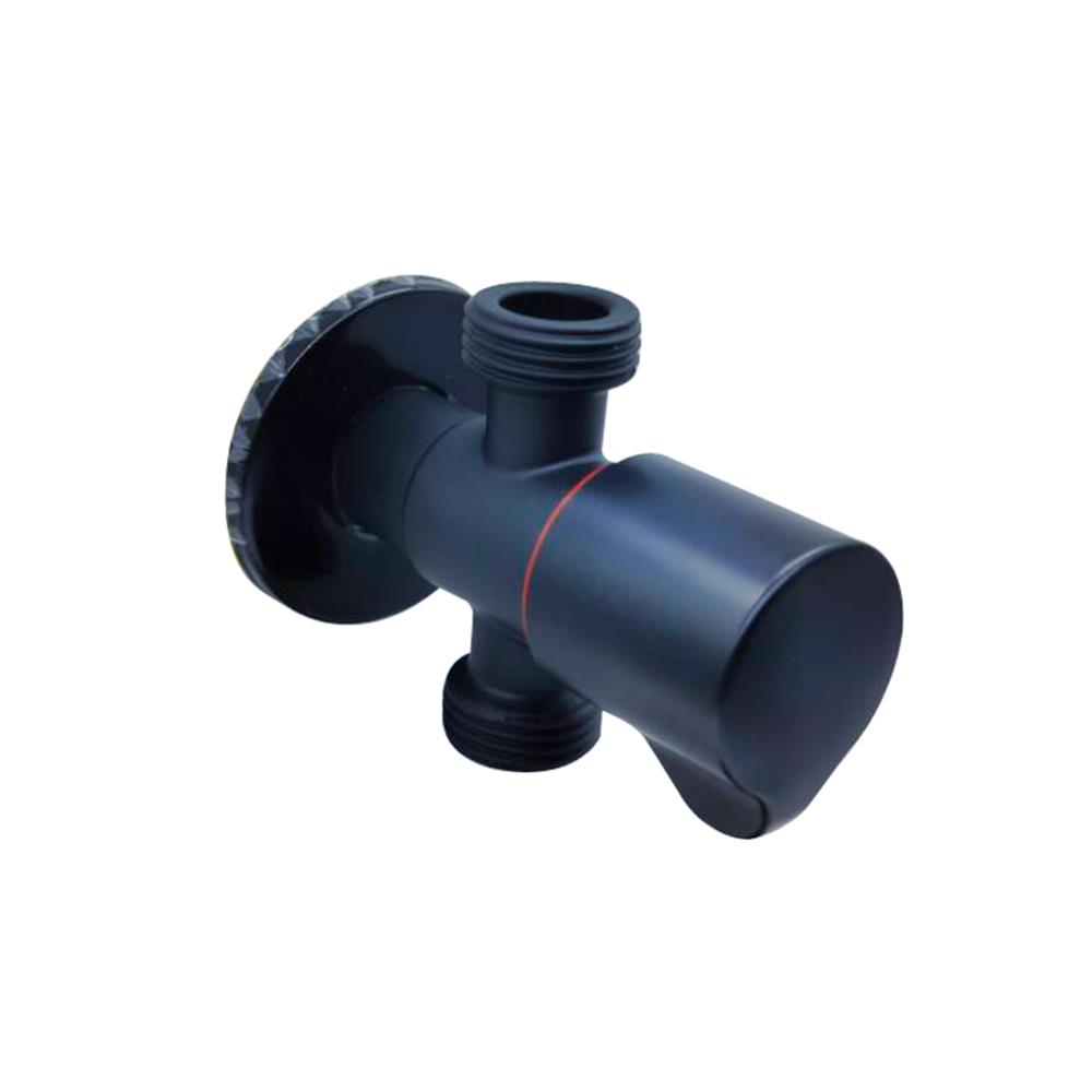 สต๊อปวาล์ว 2 ทาง LUZERN LSV-104B สีดำ