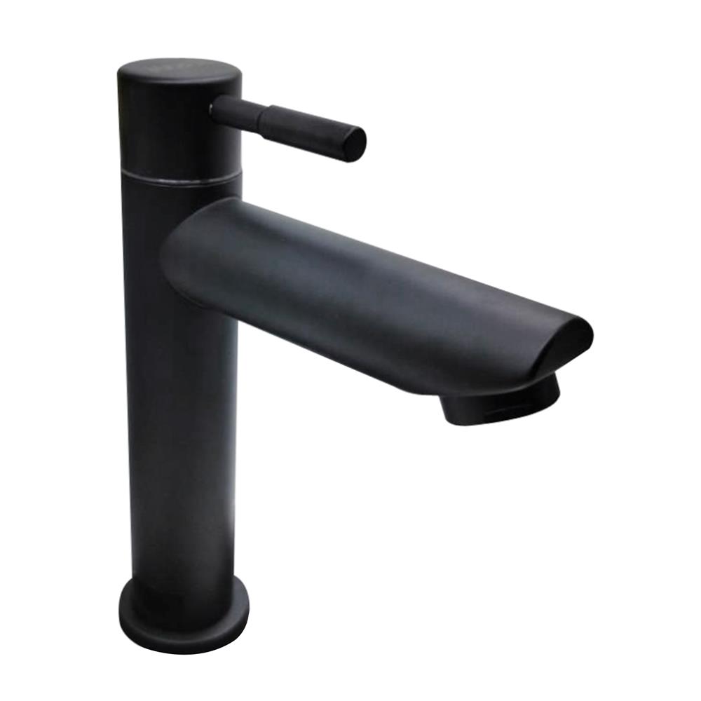 ก๊อกอ่างล้างหน้าเดี่ยว HOEN LS-1002B(T) สีดำ