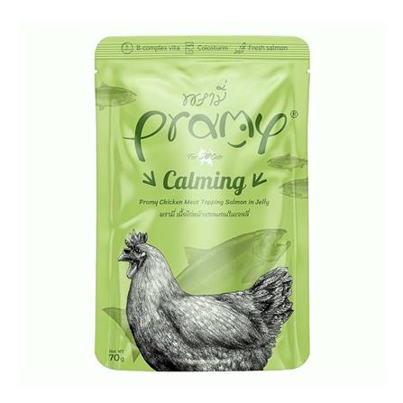 อาหารเปียกแมว PRAMY เนื้อไก่หน้าแซลมอนในเจลลี่ 70 ก._0
