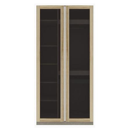 ตู้เสื้อผ้า 2 บานเปิด KONCEPT BLOX 19216662 100 ซม. สีไม้อ่อน_0