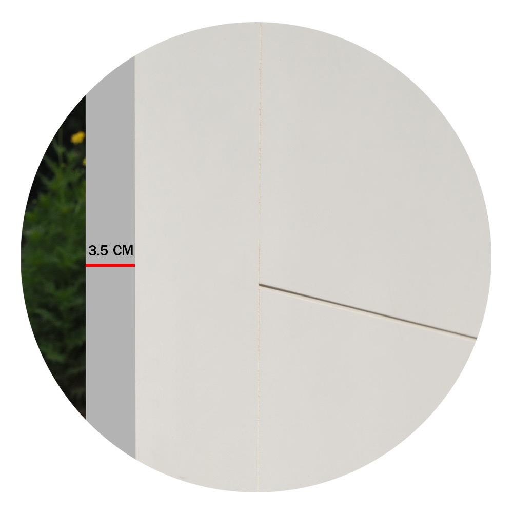 ประตูภายใน HDF METRO LINEA 05 80X200 ซม. สีขาว ไม่เจาะลูกบิด