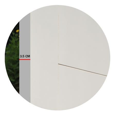 ประตูภายใน HDF METRO LINEA 05 80X200 ซม. สีขาว ไม่เจาะลูกบิด_4