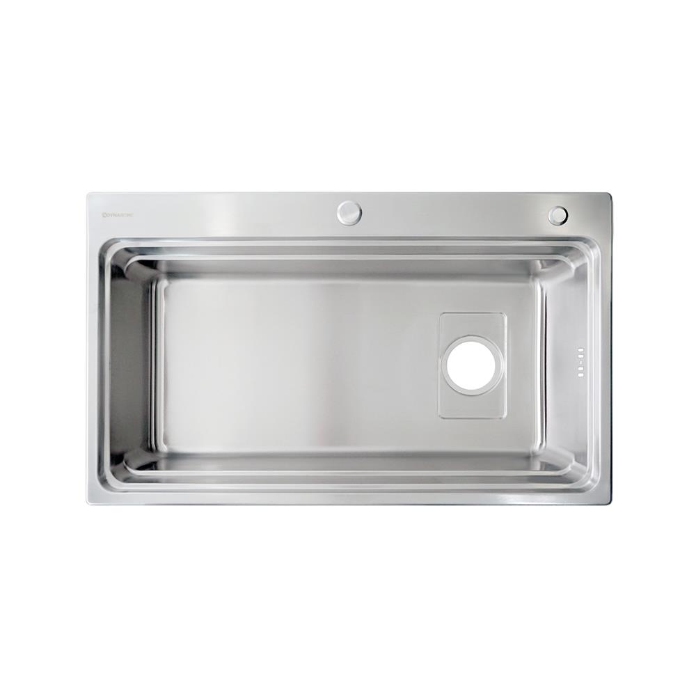 ซิงค์ฝัง 1 หลุม DYNA HOME DH-8048-AR-ST สีเงิน