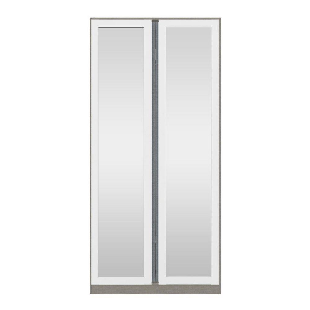 ตู้เสื้อผ้า 2 บานเปิด KONCEPT&nbsp;BLOX 19209050 100 ซม. สีขาว