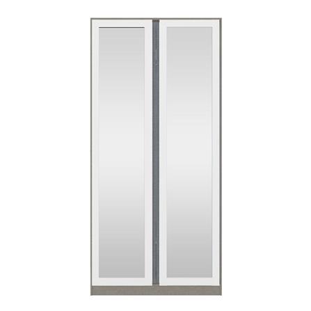 ตู้เสื้อผ้า 2 บานเปิด KONCEPT BLOX 19209050 100 ซม. สีขาว_0