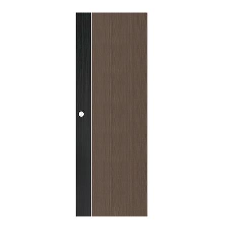 ประตูห้องน้ำ UPVC ECO-DOOR PC1 70X200 ซม. สีโอ๊ค ทูโทน เจาะลูกบิด