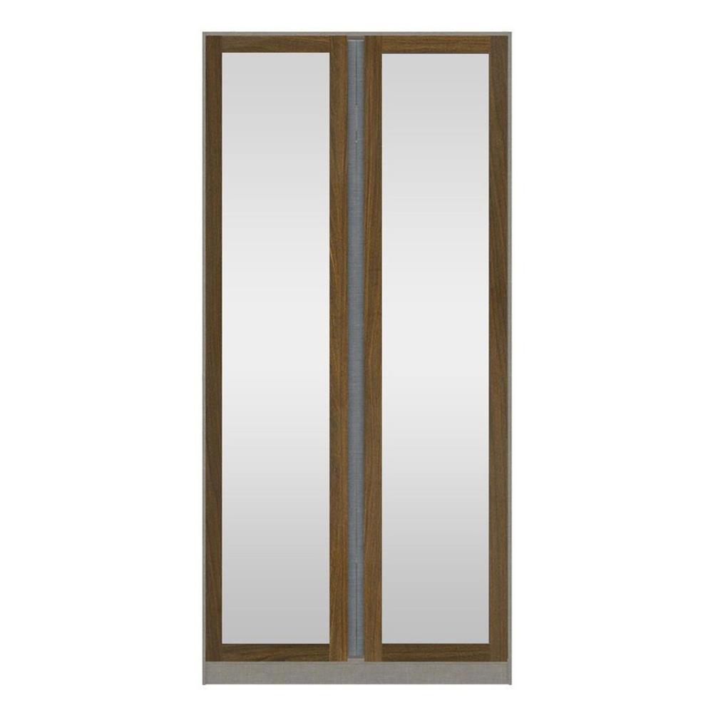 ตู้เสื้อผ้า 2 บานเปิด KONCEPT&nbsp;BLOX 19210462 100 ซม. สีไม้เข้ม