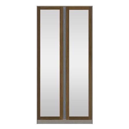 ตู้เสื้อผ้า 2 บานเปิด KONCEPT BLOX 19210462 100 ซม. สีไม้เข้ม_0