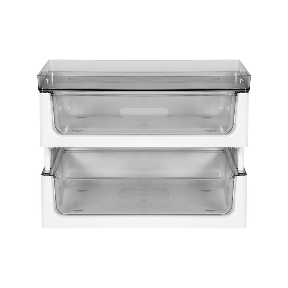 ชั้นลิ้นชัก 2 ชั้นสำหรับเก็บแก้วและอุปกรณ์ชงกาแฟ KECH