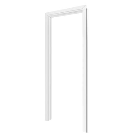 วงกบไม้สังเคราะห์ WPC ECO-DOOR WS1012 80x200 ซม. สีขาว_0