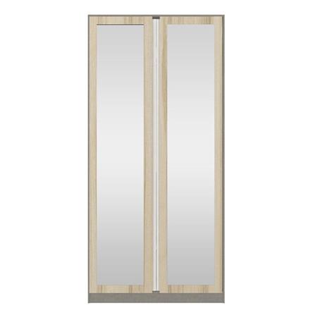 ตู้เสื้อผ้า 2 บานเปิด KONCEPT BLOX 19210463 100 ซม. สีไม้อ่อน_0