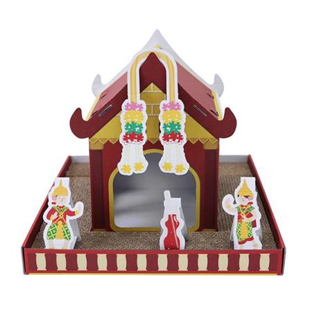 ที่ลับเล็บแมว KAFBO ศาลพระภูมิแมว สีแดง_0