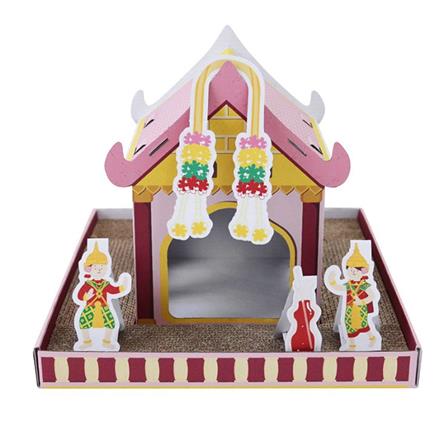 ที่ลับเล็บแมว KAFBO ศาลพระภูมิแมว สีชมพู_0