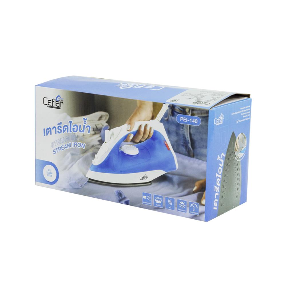 เตารีดไอน้ำ CEFLAR PEI-140 สีฟ้า