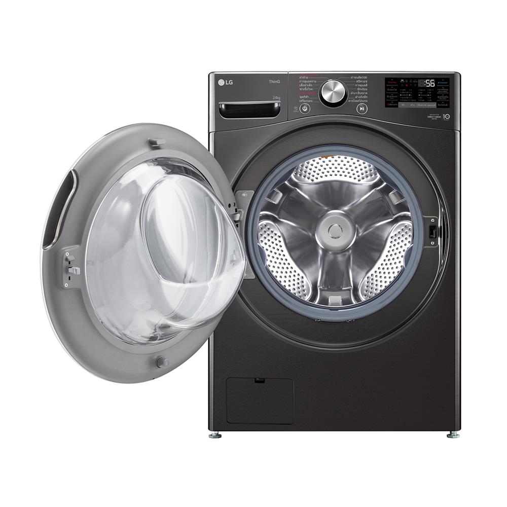 เครื่องซักผ้าฝาหน้า LG F2725SVRB 24 กก. 1000RPM อินเวอร์เตอร์ สีดำ