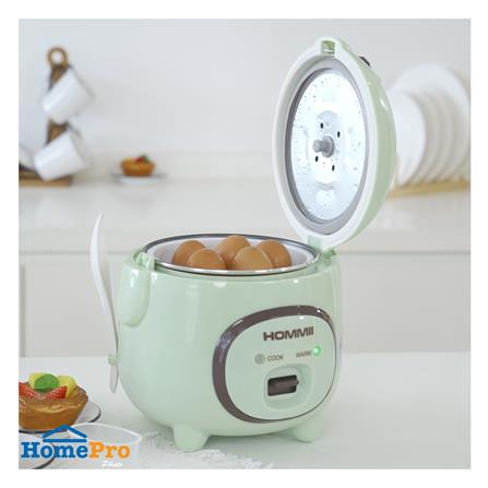 หม้อหุงข้าว MANUAL HOMMII OT-RF03 0.6 ลิตร สีเขียว_7