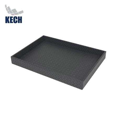 ถาด PVC KECH WEAVE L 35x25x4ซม. สีดำ