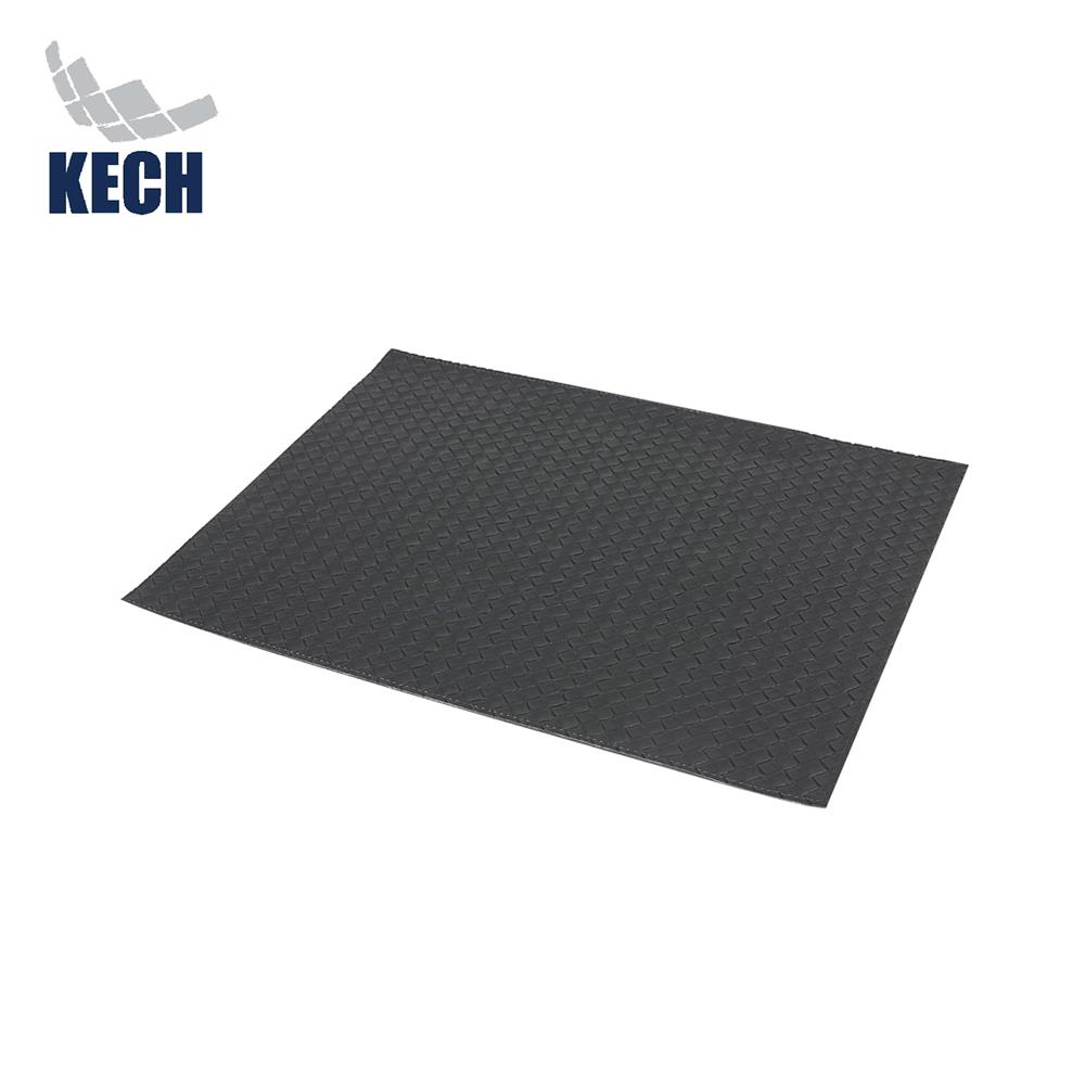 แผ่นรองจาน PVC KECH WEAVE สีดำ