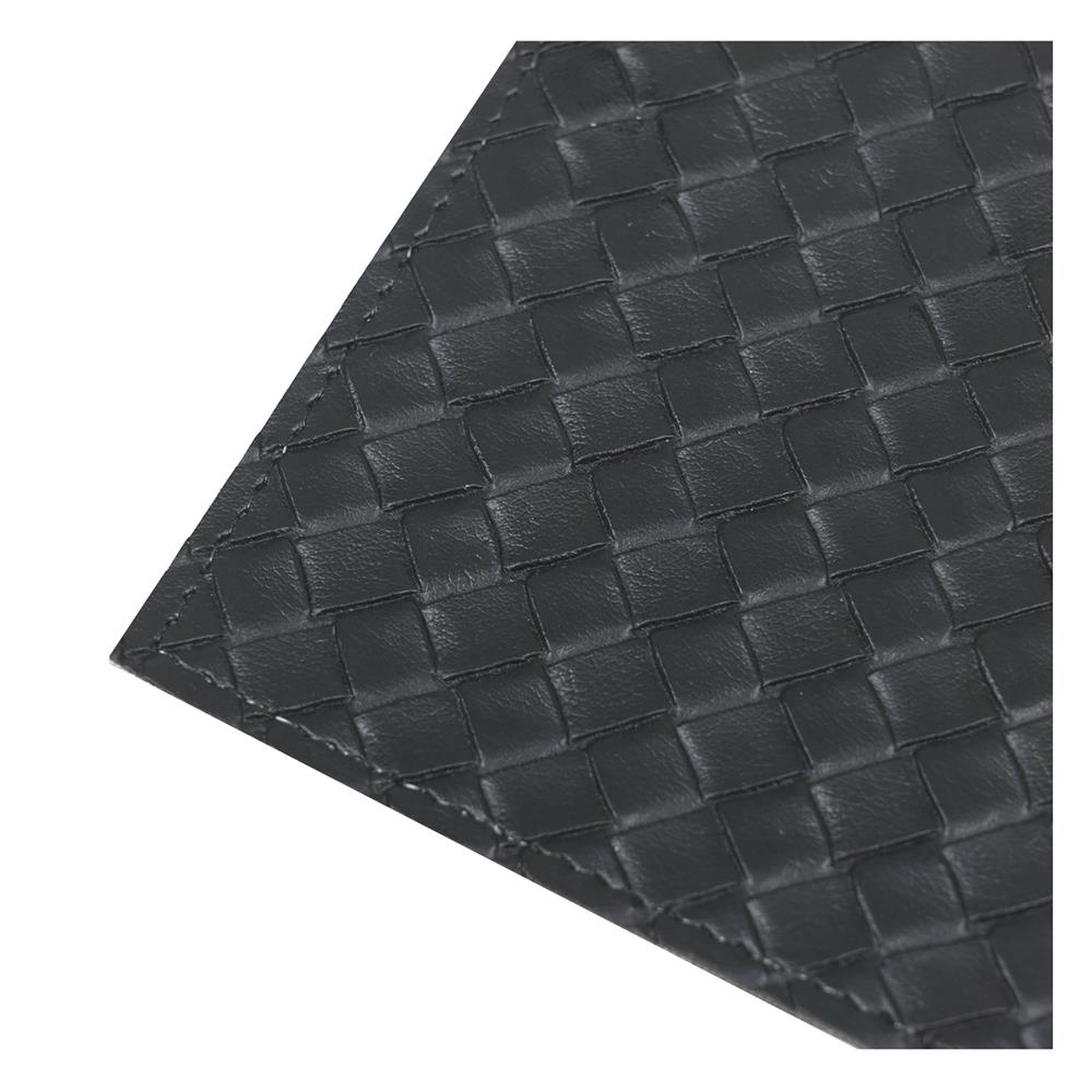 แผ่นรองจาน PVC KECH WEAVE สีดำ
