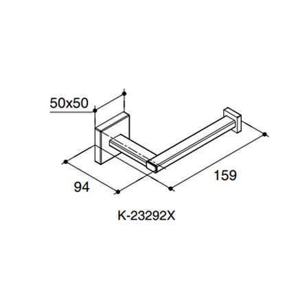 ที่ใส่กระดาษ KOHLER K-23292X-CP สีโครม_1
