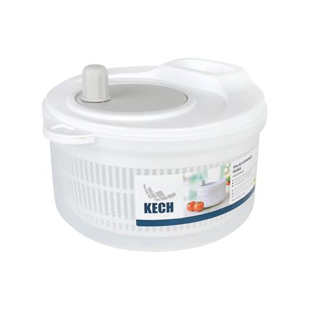 ตะกร้าล้างผักแบบมือหมุน KECH VEGGI สีขาว/เทา