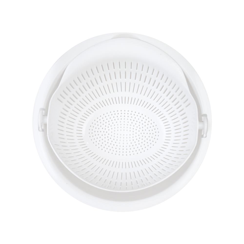 ชุดตะกร้าล้างผัก KECH VEGGI สีขาว/เทา