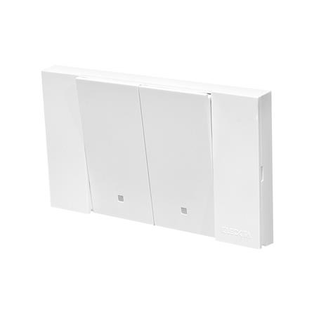 ชุดสวิตช์ 1 ทาง 2 ช่อง ELECKTA VERVE สีขาว_3