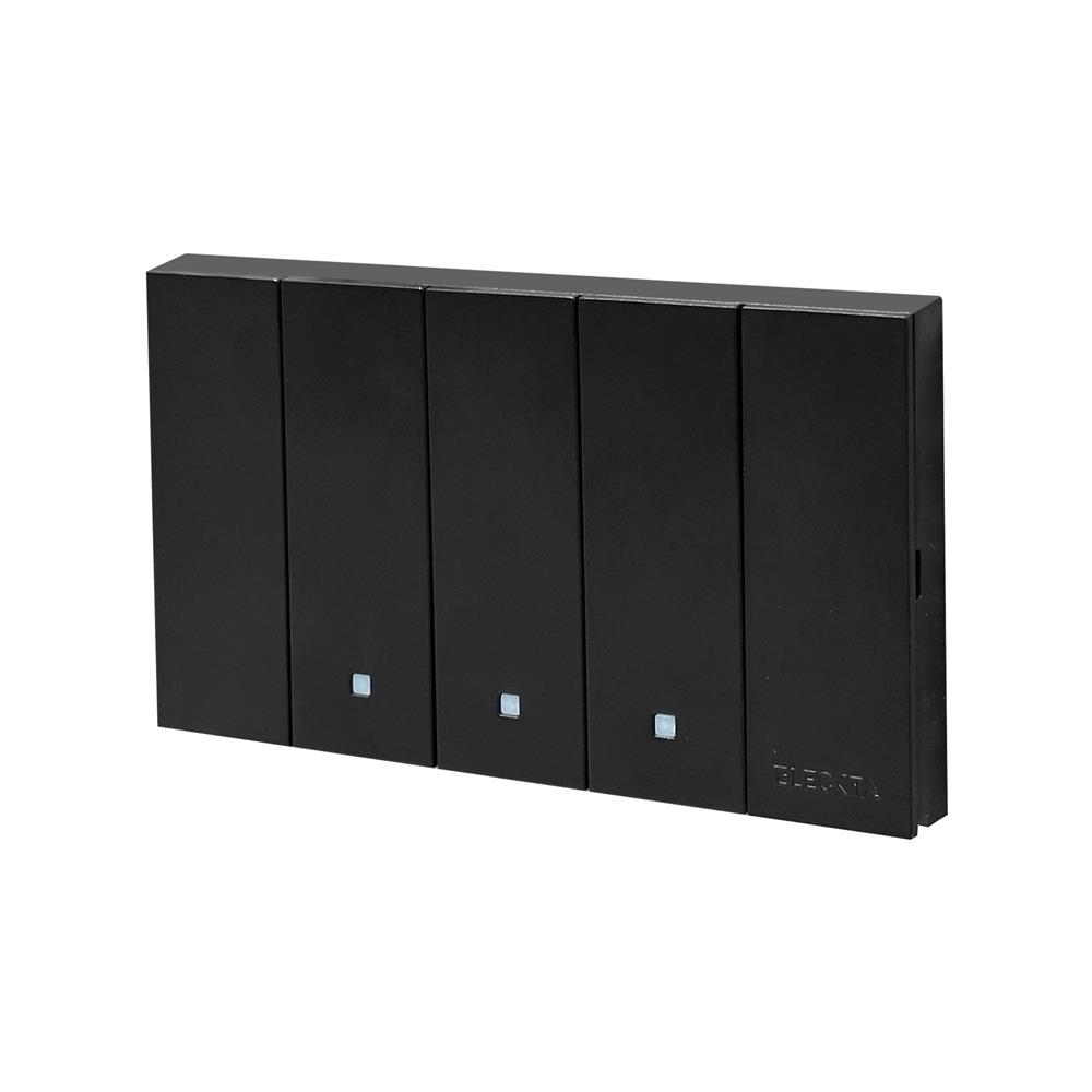 ชุดสวิตช์ 1 ทาง 3 ช่อง ELECKTA VERVE สีดำ