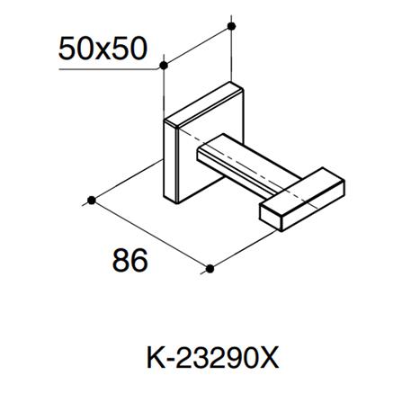 ขอแขวนผ้า KOHLER K-23290X-CP สีโครม_1