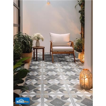 กระเบื้องพื้น 40x40 ซม. TARA สแควร์ บ๊อกซ์ น้ำตาล 0.96 ตร.ม._2