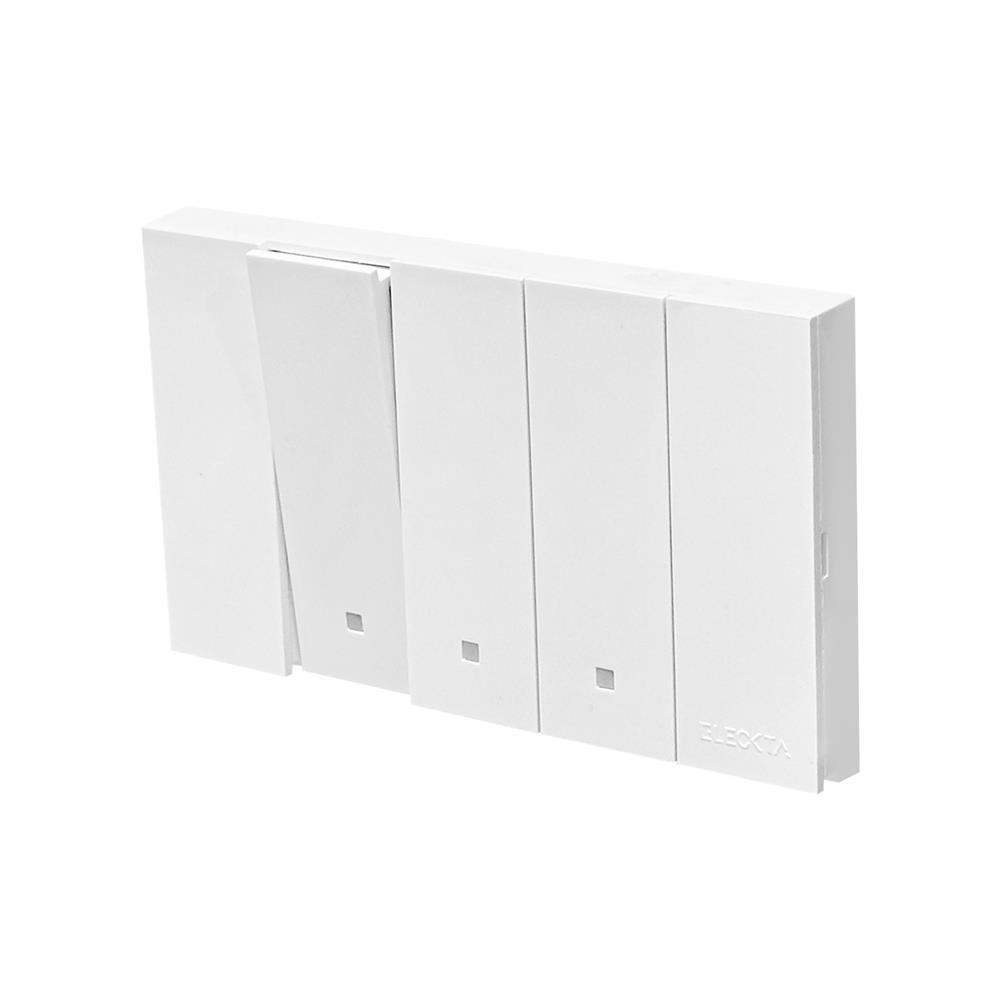 ชุดสวิตช์ 1 ทาง 3 ช่อง ELECKTA VERVE สีขาว