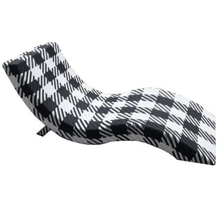 เตียงริมสระ IVY ZEBRA SUNBED SB015 สีขาว/ดำ_1