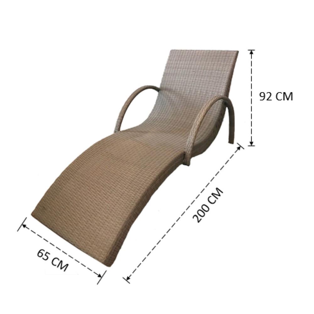 เตียงริมสระ IVY MAYA SUNBED SB005 สีน้ำตาล