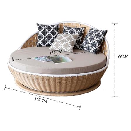 เตียงพักผ่อน IVY ELITE DB031 สีน้ำตาลอ่อน_3