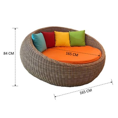 เตียงพักผ่อน IVY OCEAN DAYBED DB028 สีน้ำตาล_3