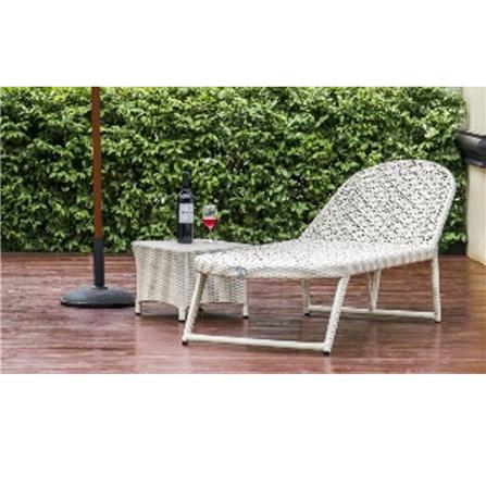เตียงริมสระ IVY FLOWER SUNBED SB013 สีขาว_2