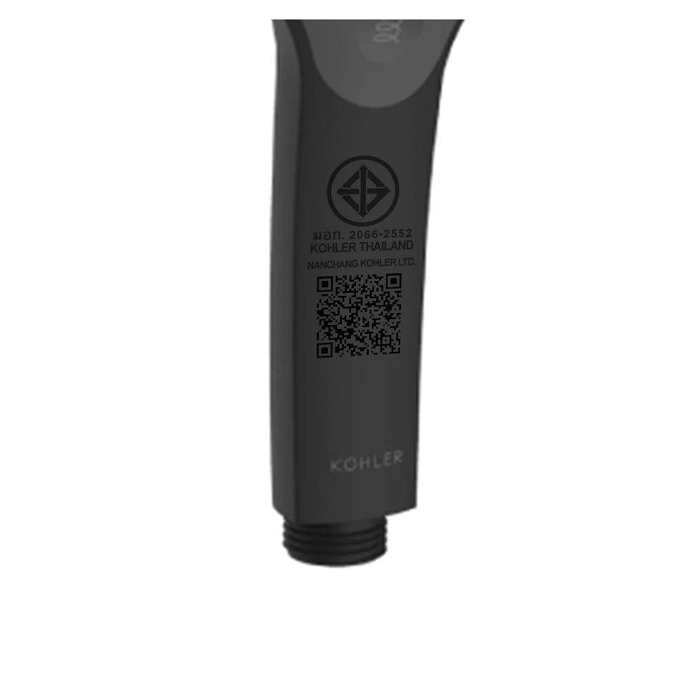 หัวฝักบัวสายอ่อน 3 ระดับ KOHLER K-24717T-BL สีดำ