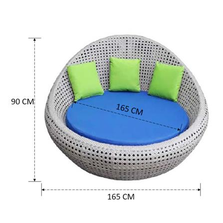 เตียงพักผ่อน IVY APOLLO DAYBED DB014 สีขาว_1