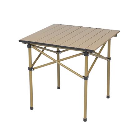 โต๊ะพับเหล็กตั้งแคมป์ SPRING LIGHT WOOD 50 ซม. สีน้ำตาลอ่อน