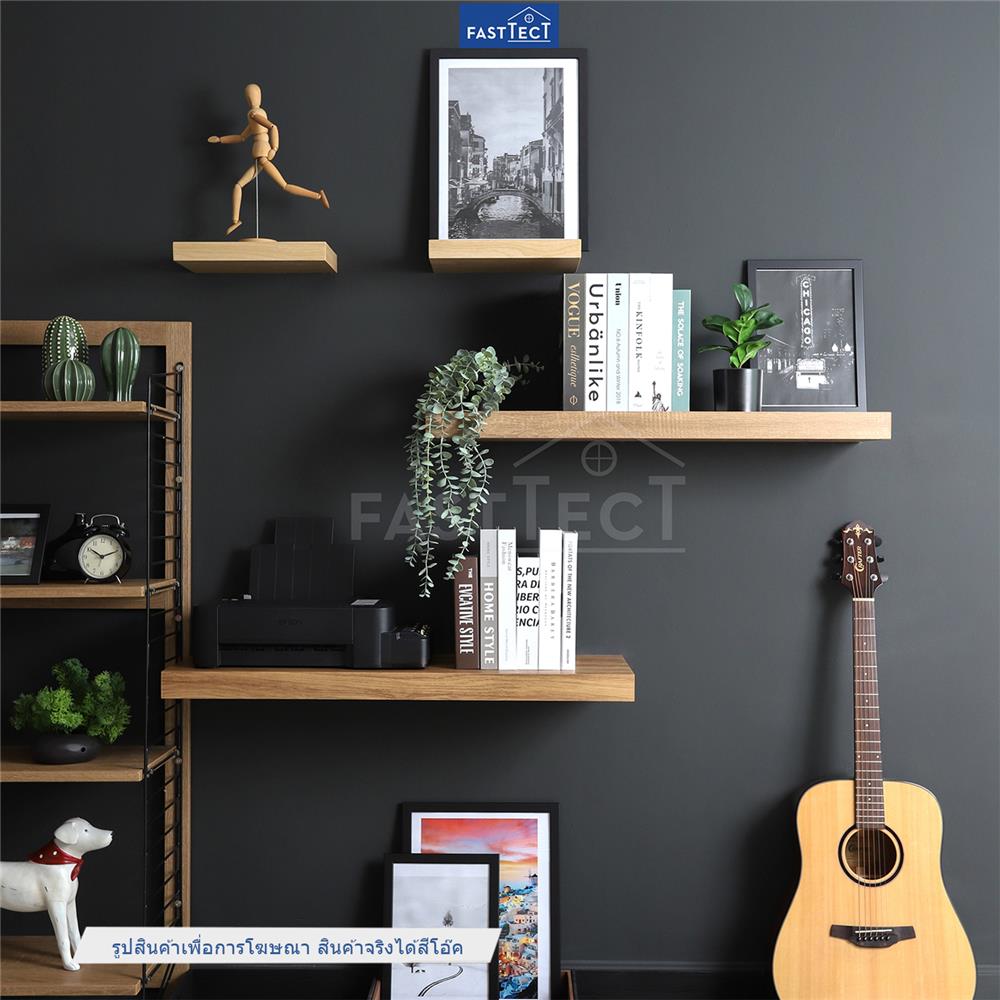 ชั้นแขวนผนัง FASTTECT SS2411-P-OAK 110 ซม. สีโอ๊ค