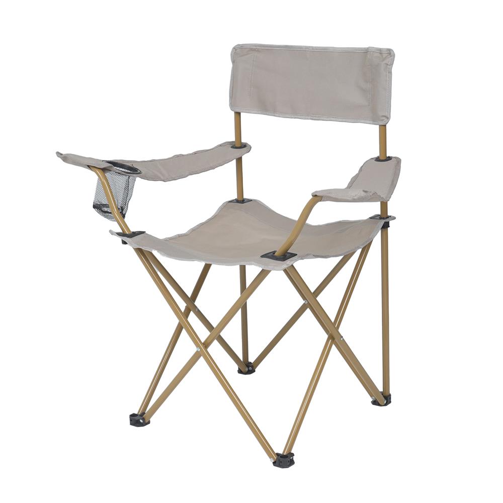เก้าอี้พับตั้งแคมป์ SPRING LIGHT WOOD 80x52 ซม. สีครีม