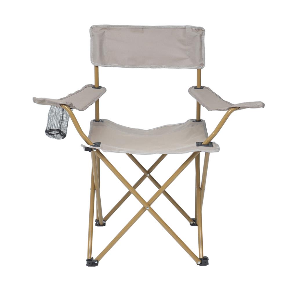 เก้าอี้พับตั้งแคมป์ SPRING LIGHT WOOD 80x52 ซม. สีครีม