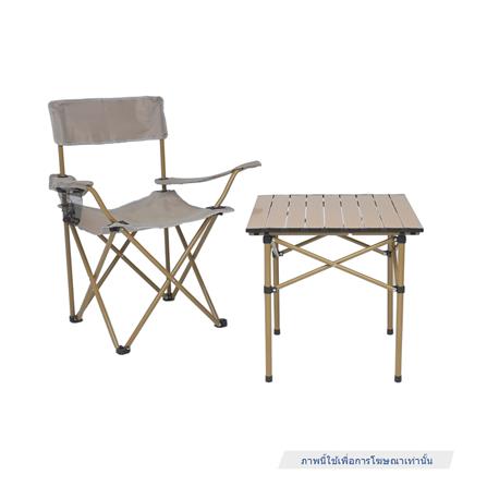 เก้าอี้พับตั้งแคมป์ SPRING LIGHT WOOD 80x52 ซม. สีครีม_7