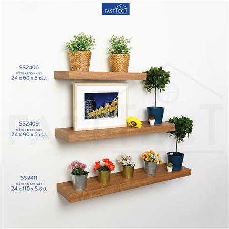ชั้นแขวนผนัง FASTTECT SS2406-P-WHOAK 60 ซม. สีไวท์โอ๊ค_8