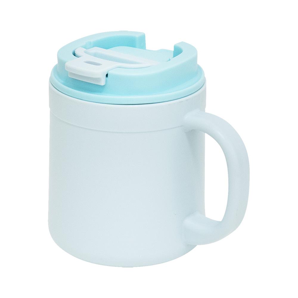 แก้วน้ำมีฝา 0.44 ลิตร DOUBLE LOCK TABLE MUG NO.1805 สีฟ้า