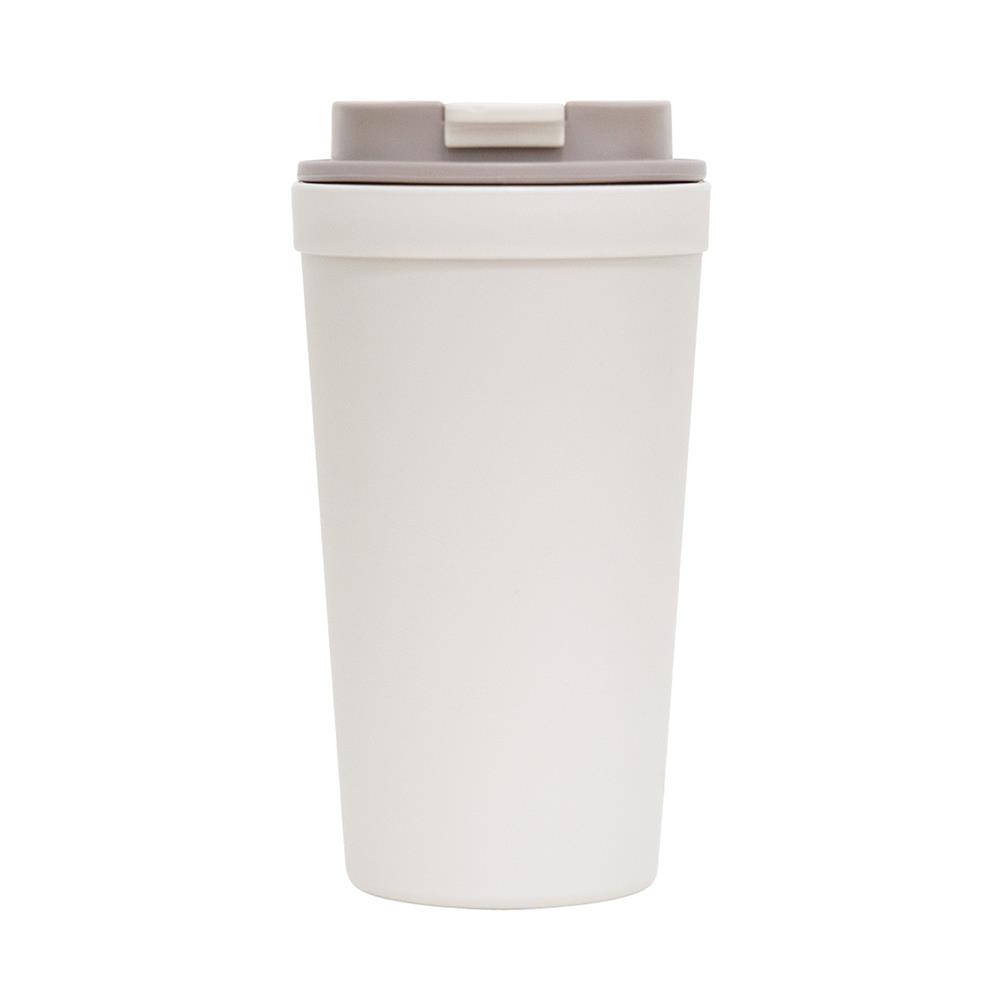 แก้วน้ำมีฝา 0.6 ลิตร DOUBLE LOCK FLIP&SIP NO.1802 สีเบจ