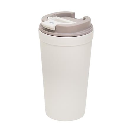 แก้วน้ำมีฝา 0.6 ลิตร DOUBLE LOCK FLIP&SIP NO.1802 สีเบจ_0