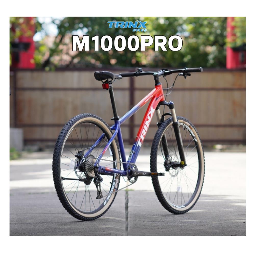 จักรยานเสือภูเขา TRINX M1000P สีน้ำเงิน/แดง